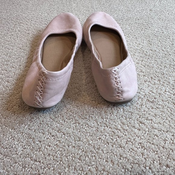 Lucky Brand Ballet Flats Erin Leather Beige Size 7.5 Boho Neutral Classic - Picture 5 of 9